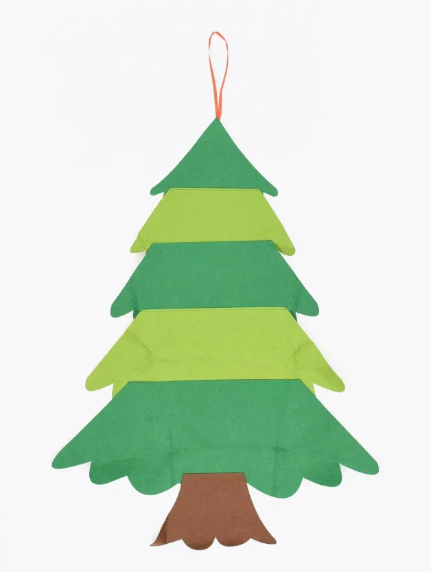 Дитяча різдвяна ялинка з фетру на стіну, без іграшок, 95x70 см, Chrismas Free