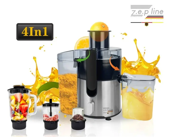 Electric Juicer 4-in-1 (Blender, Mixer, Coffee Grinder) 3000 W Zepline ZP-122